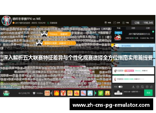 深入解析五大联赛特征差异与个性化观赛选择全方位指南实用篇提要