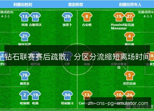 钻石联赛赛后疏散，分区分流缩短离场时间